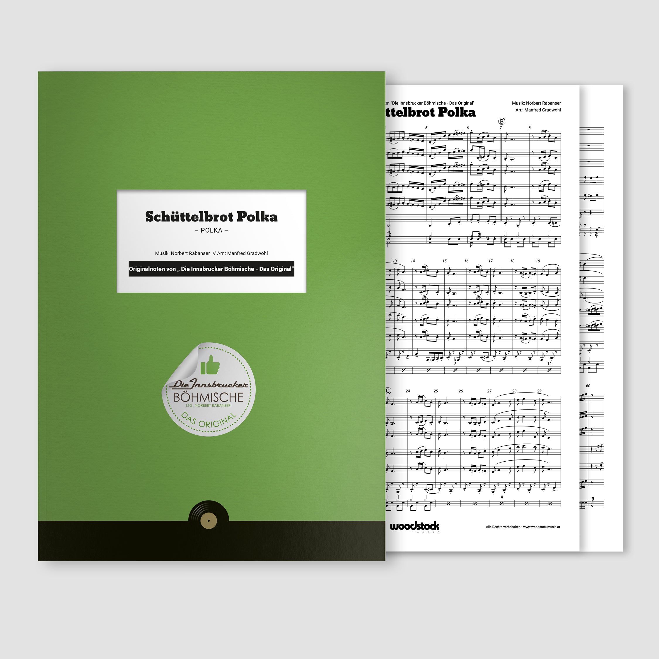 Schüttelbrot Polka (Original Noten) - Die Innsbrucker Böhmische