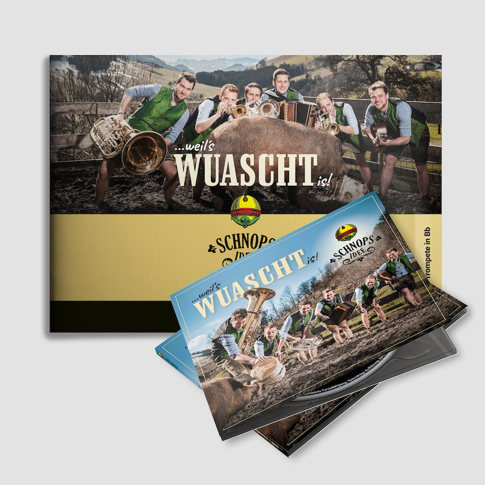 schnopsidee weils wuascht is - notenheft und cd bundle
