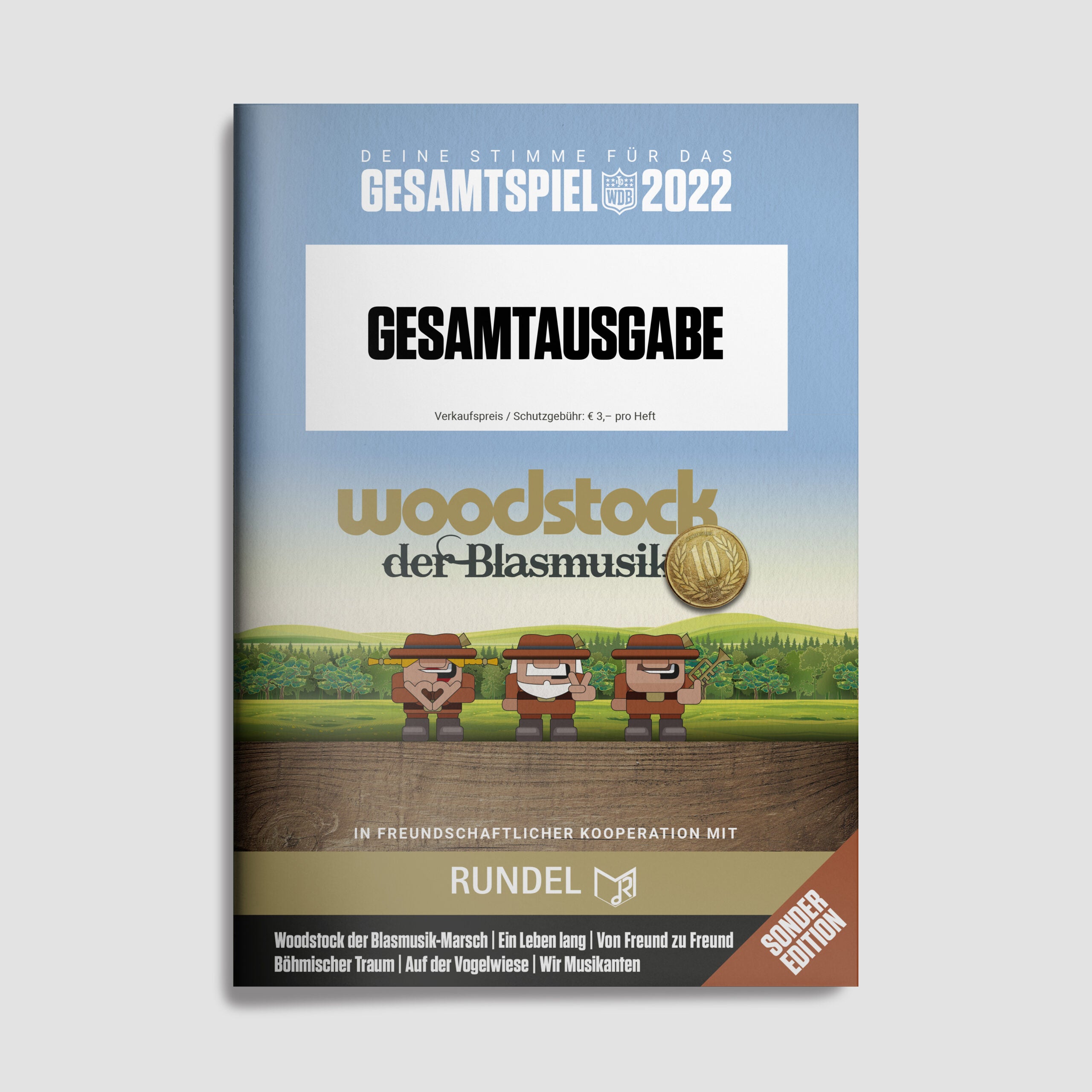 Gesamtspielheft 2022 – Noten von Woodstock der Blasmusik