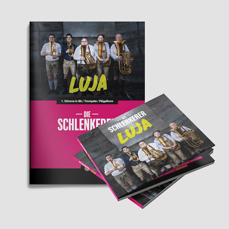 luja - die schlenkerer - cd und notenheft bundle