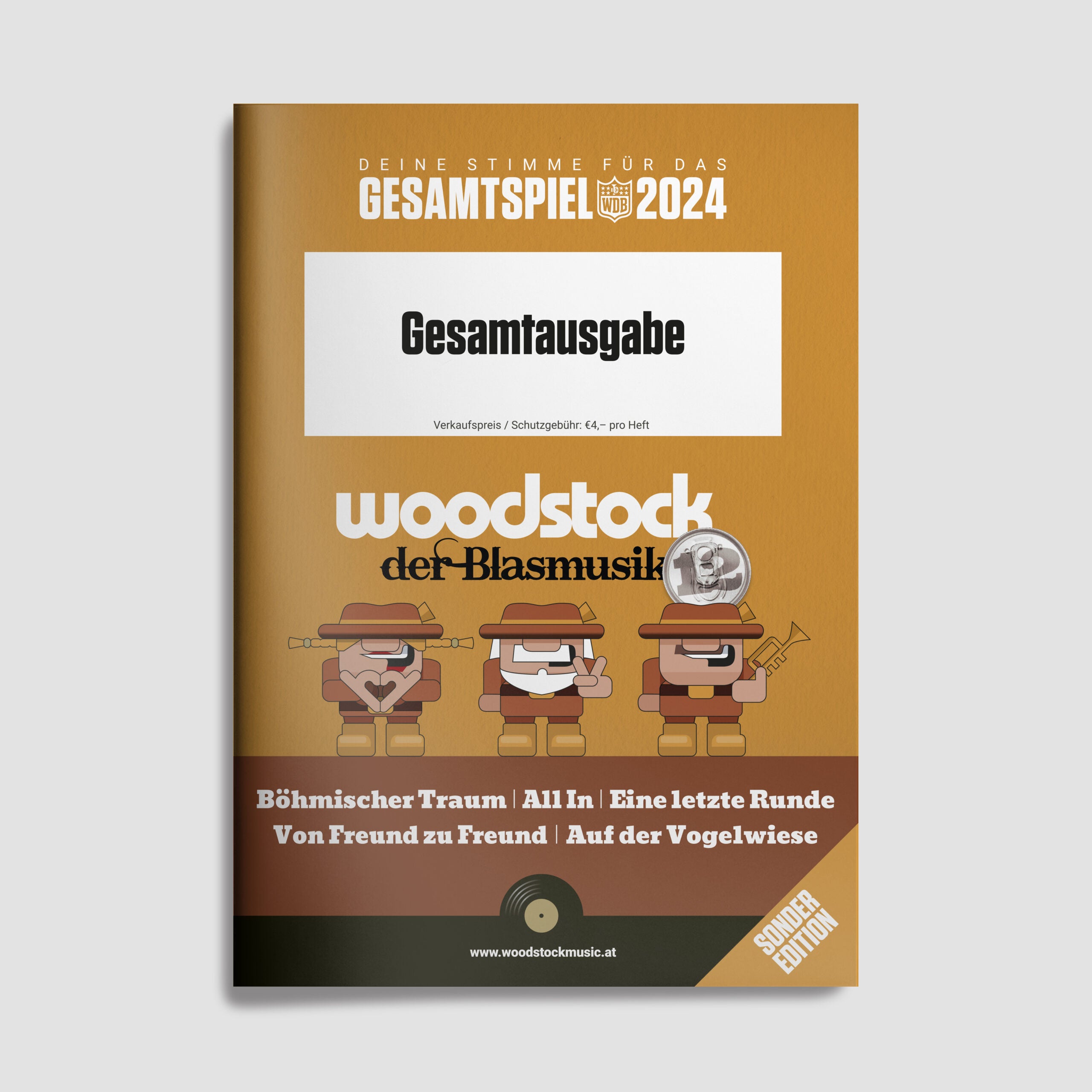 Gesamtspielheft 2024 - Noten von Woodstock der Blasmusik