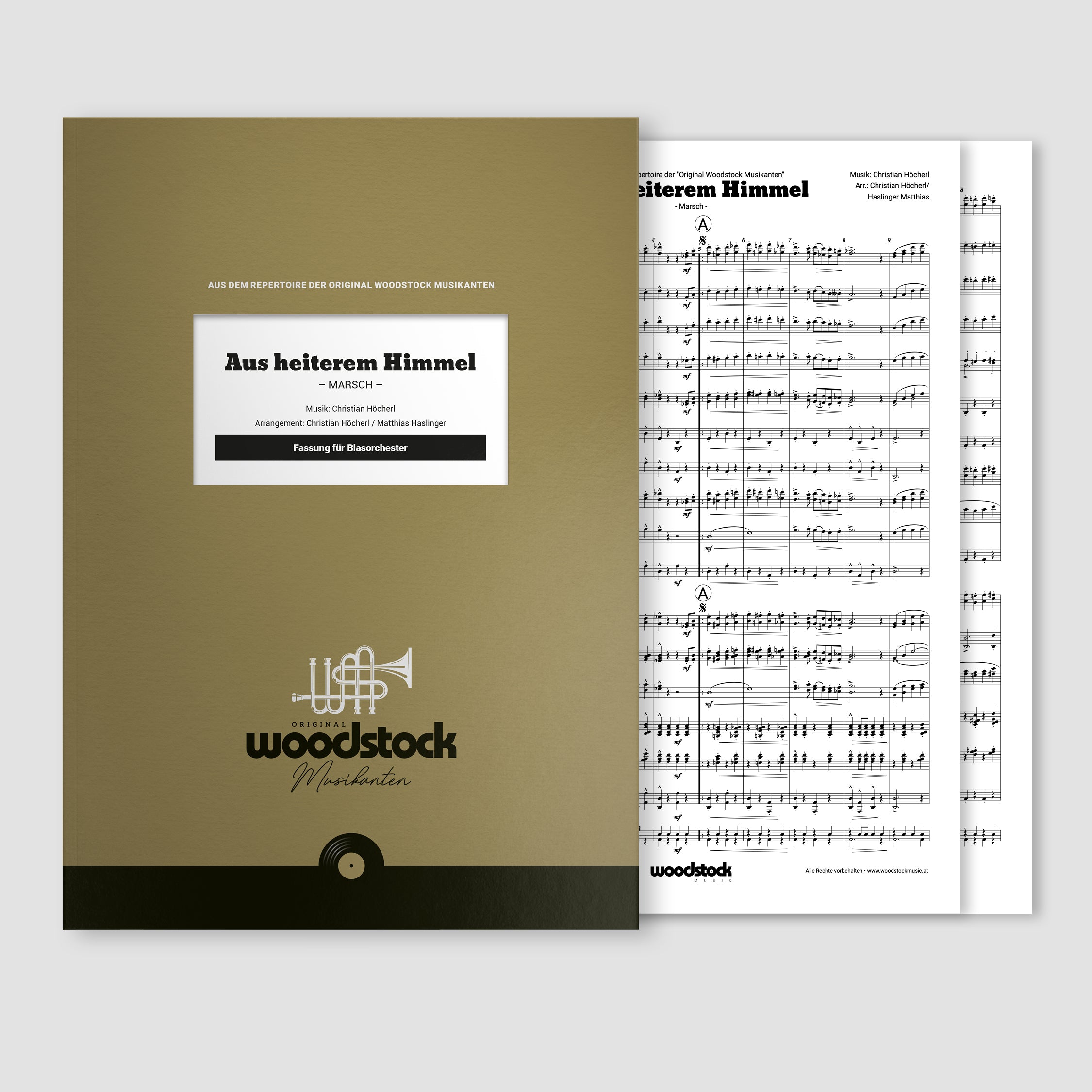 Aus heiterem Himmel (Blasorchester / Original Noten) - Original Woodstock Musikanten