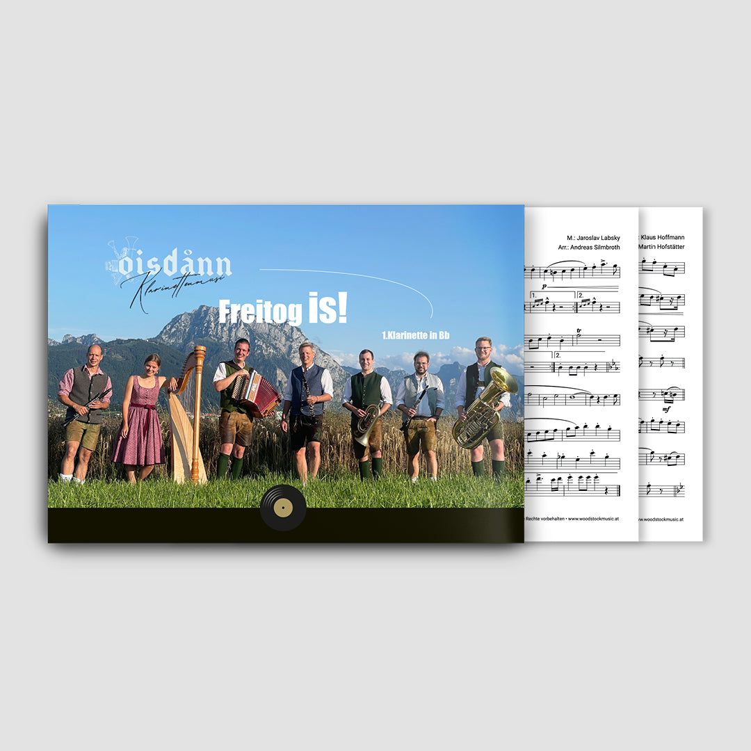 oisdann klarinettenmusik freitag freitog is notenheft